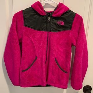 North face jacket girls fleece size medium 10/12